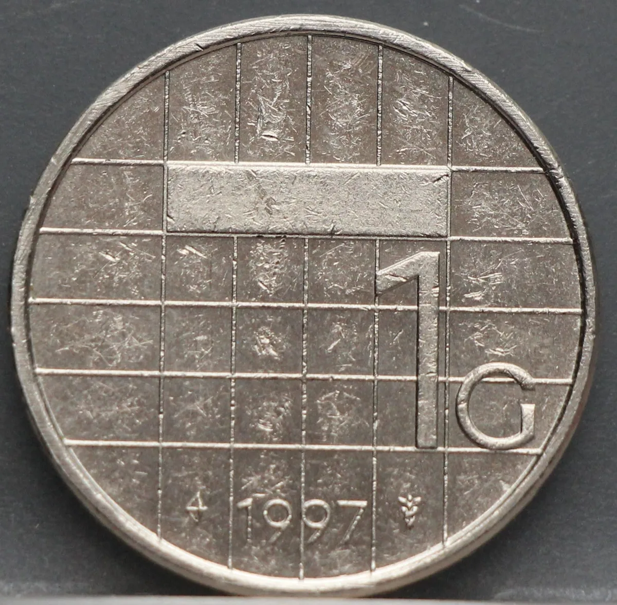 1 Gulden 1997 — Nikkel voorzijde, Nederland