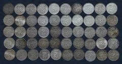 1 Gulden zilver Juliana, partij van 50 stuks