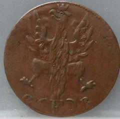 1 Heller 1821 Frankfurt am Main — Koper achterzijde