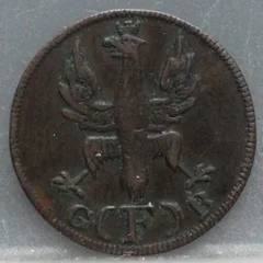 1 Heller 1821 Frankfurt am Main — Koper achterzijde