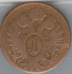 1 Kreuzer 1800 (B) Oostenrijk achterzijde