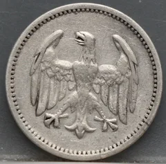 1 Mark 1924 (A) — Duits Rijk Zilver achterzijde, Zilver (Ag)