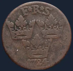 1 öre 1724 Zweden
