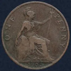 1 Penny 1902 Verenigd Koninkrijk (type 2)