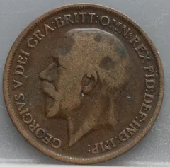 1 Penny 1917 Verenigd Koninkrijk — Brons achterzijde
