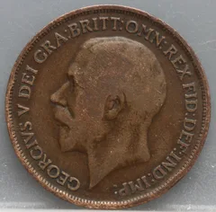 1 Penny 1918 Verenigd Koninkrijk — Brons achterzijde