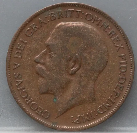 1 Penny 1921 Verenigd Koninkrijk — Brons