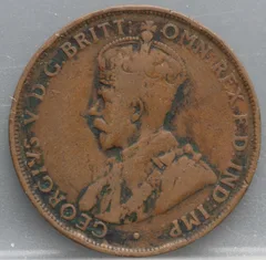 1 Penny 1922 Australië — Brons achterzijde