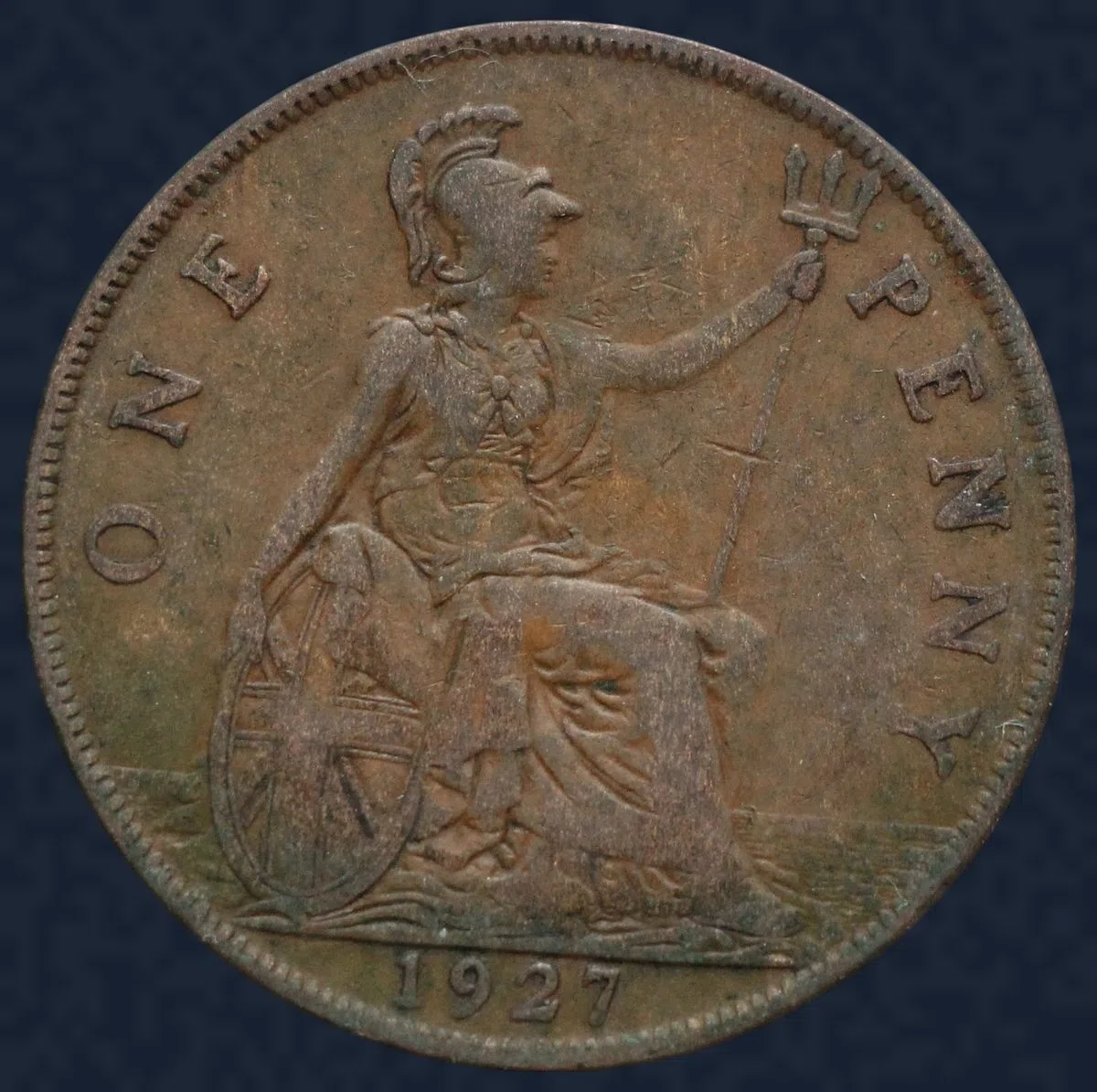 1 Penny 1927 Verenigd Koninkrijk