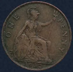 1 Penny 1932 Verenigd Koninkrijk