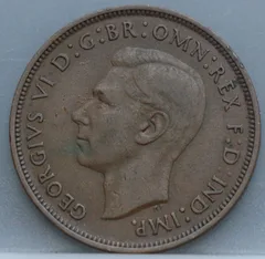 1 Penny 1938 Verenigd Koninkrijk — Brons achterzijde