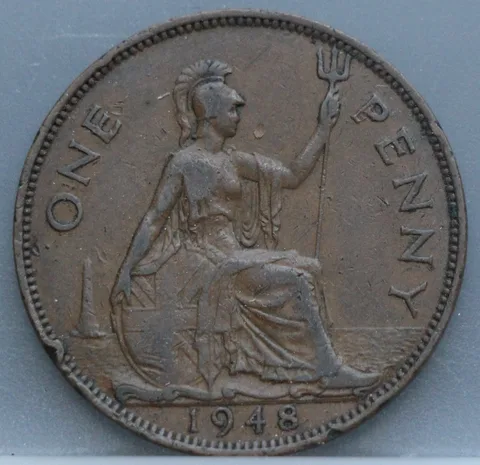 1 Penny 1948 Verenigd Koninkrijk Brons