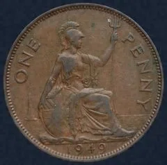 1 Penny 1949 Verenigd Koninkrijk
