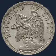 1 Peso 1933 Chili