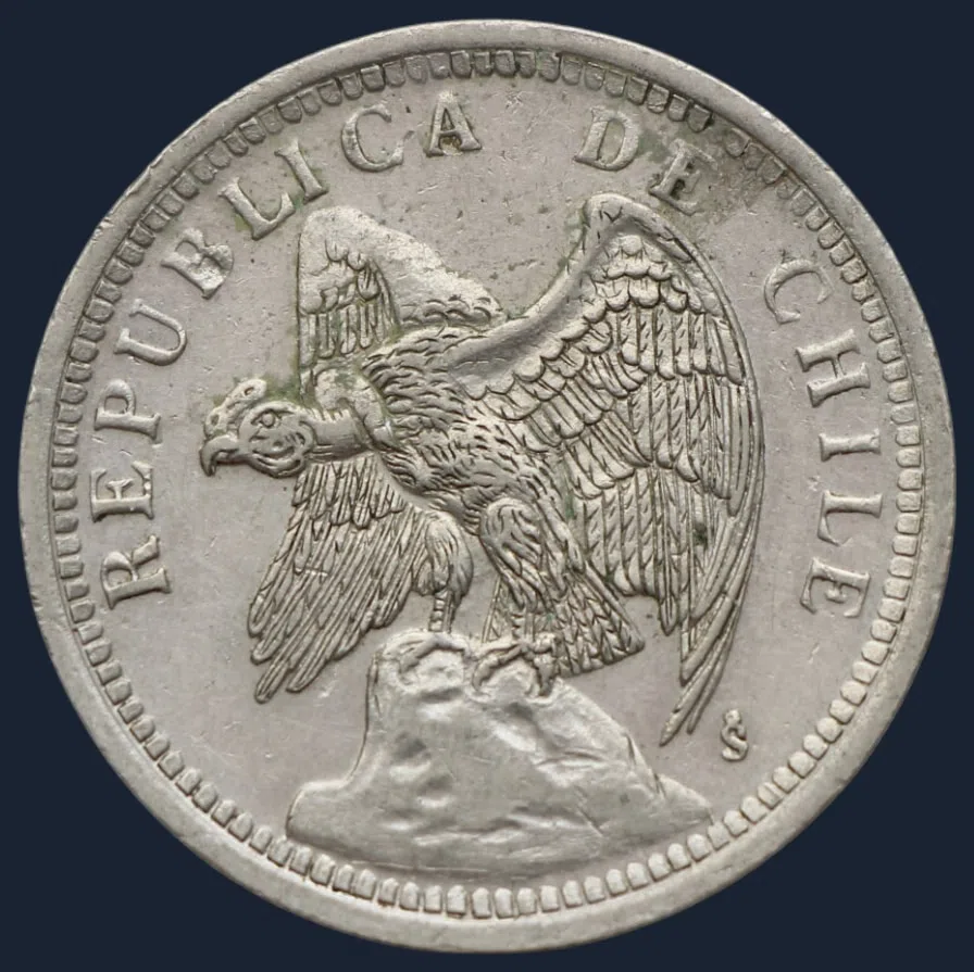 1 Peso 1933 Chili