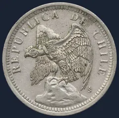 1 Peso 1933 Chili