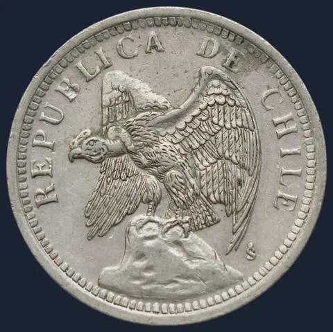 1 Peso 1933 Chili