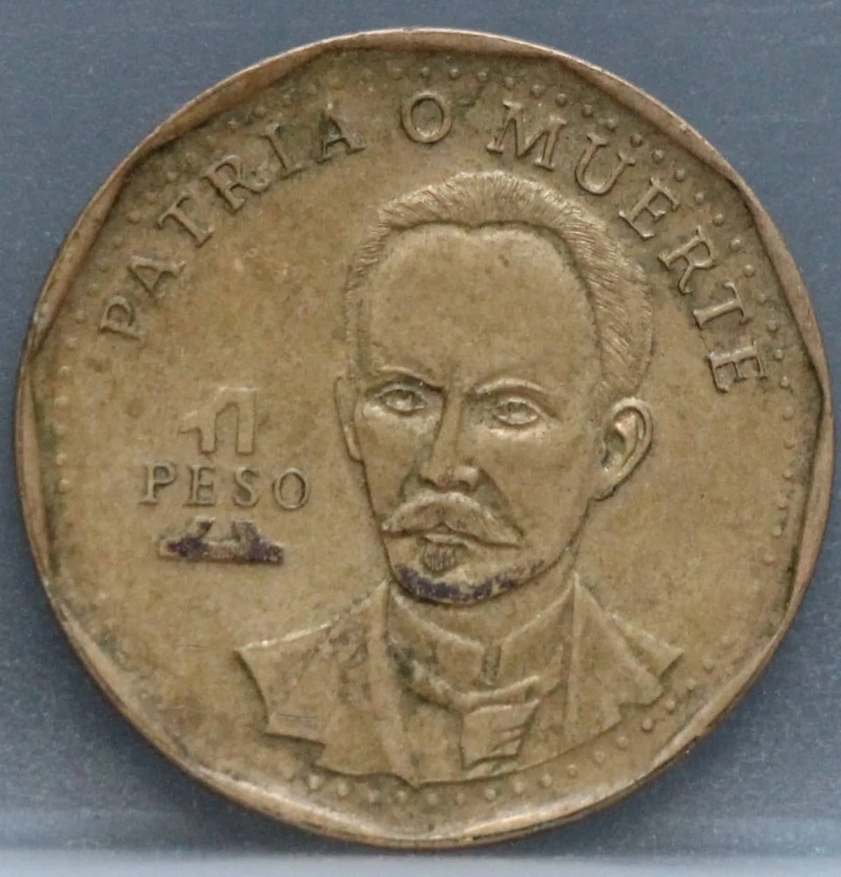 1 Peso 1992 Cuba — Messing voorzijde