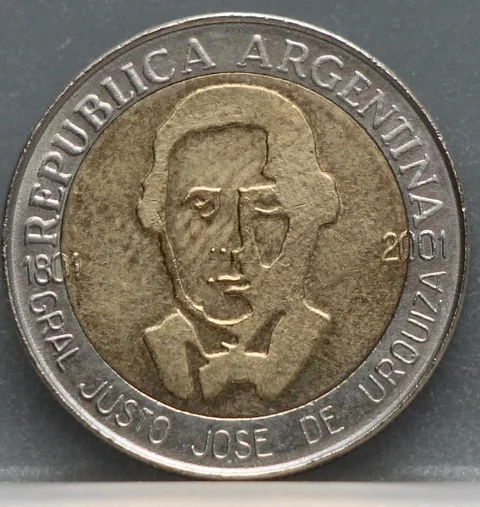 1 Peso 2001 Argentinië — 200e geboortedag Generaal Urquiza