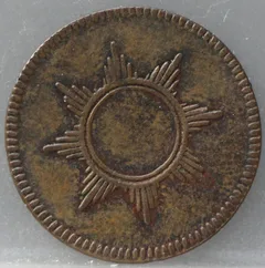 1 Pfennig 1819 Frankfurt am Main — Koper achterzijde