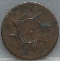 1 Pfennig 1819 Frankfurt am Main — Koper achterzijde