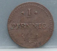 1 Pfennig 1819 Hessen-Darmstadt — Koper voorzijde