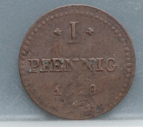 1 Pfennig 1819 Hessen-Darmstadt — Koper