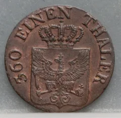 1 Pfennig 1821 (D) Pruisen achterzijde