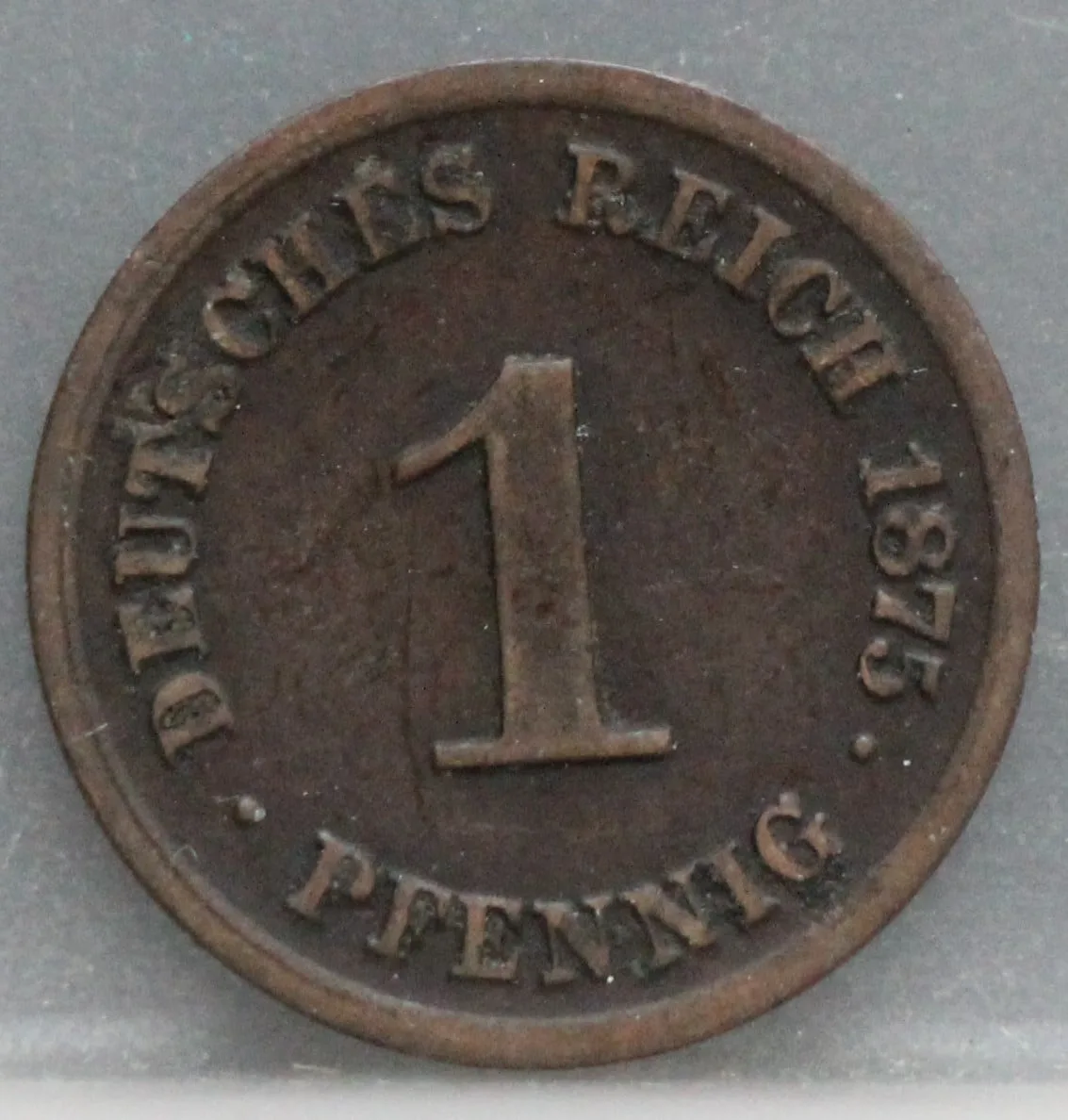 1 Pfennig 1875 (C) Duitse Rijk — Koper voorzijde