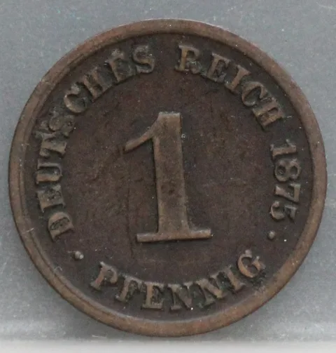 1 Pfennig 1875 (C) Duitse Rijk — Koper
