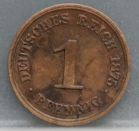 1 Pfennig 1875 (C) Duitse Rijk — Koper