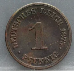 1 Pfennig 1875 (C) Duitse Rijk — Koper voorzijde