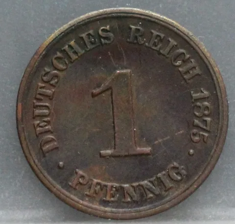 1 Pfennig 1875 (C) Duitse Rijk — Koper
