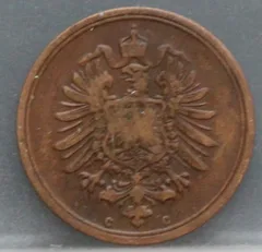1 Pfennig 1875 (C) Duitse Rijk — Koper achterzijde