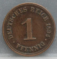 1 Pfennig 1894 (A) Duitse Rijk — Koper voorzijde