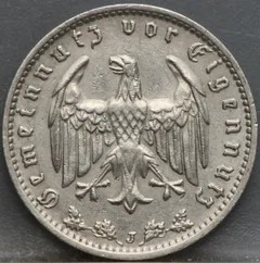1 Reichsmark 1934 (J) — Duitse Rijk voorzijde, Duits Rijk