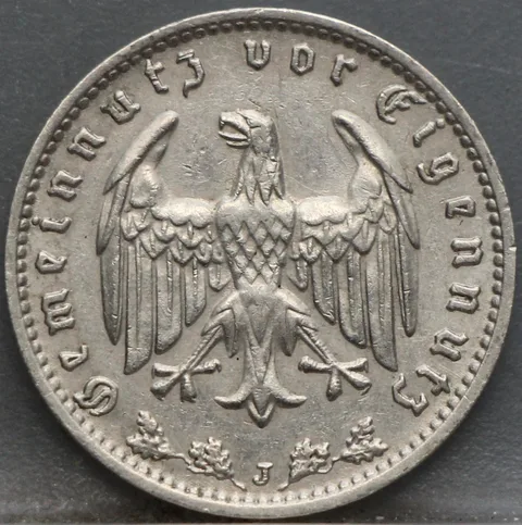 1 Reichsmark 1934 (J) — Duitse Rijk