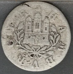 1 Schilling 1750 Hamburg achterzijde, Hamburg, Duitsland