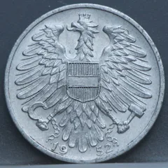 1 Schilling 1952 Oostenrijk Aluminium voorzijde