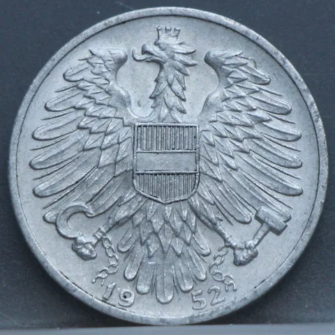 1 Schilling 1952 Oostenrijk Aluminium