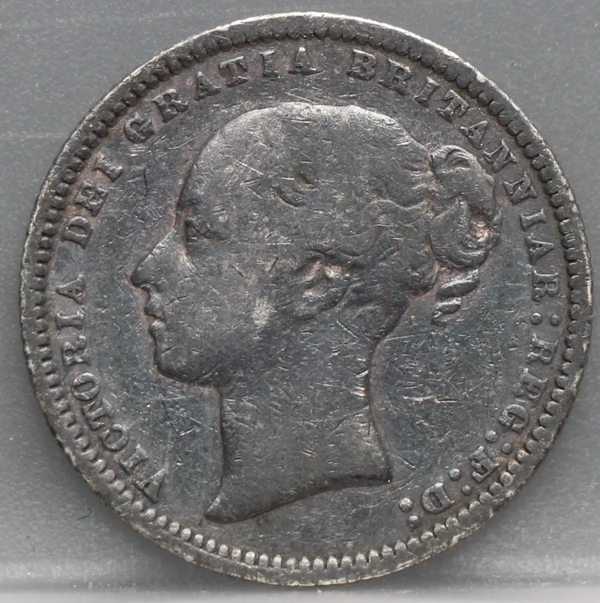 1 Shilling 1873 Verenigd Koninkrijk Zilver voorzijde