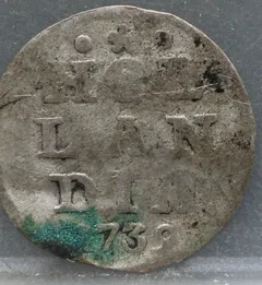1 Stuiver 1739 Holland voorzijde