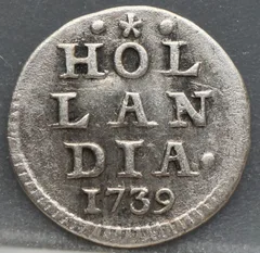 1 Stuiver 1739 — Holland voorzijde