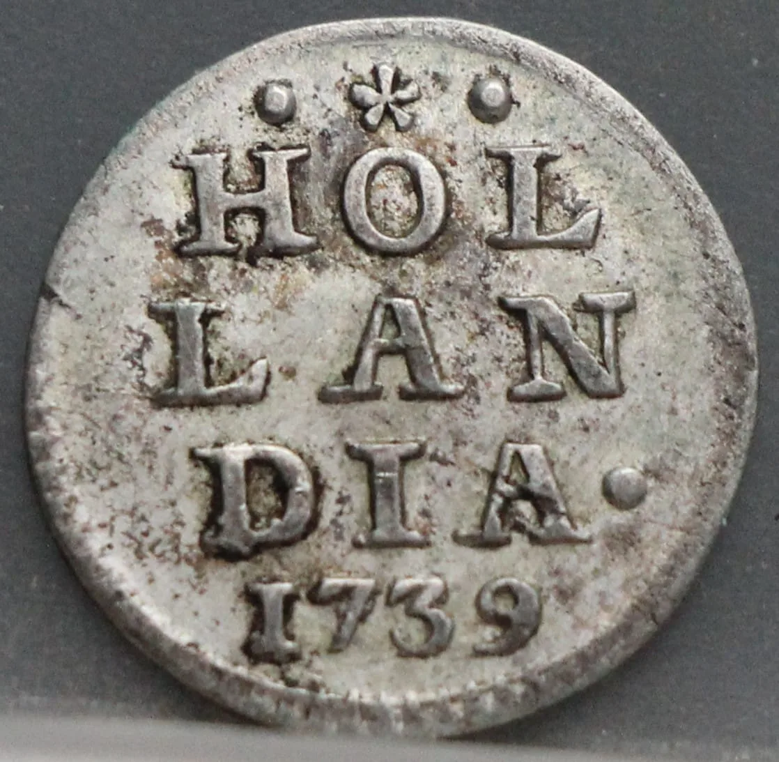 1 Stuiver 1739 — Pijl- of Bezemstuiver Holland voorzijde