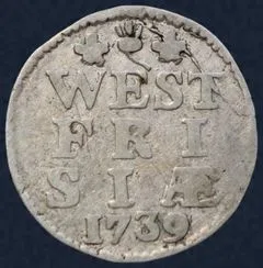 1 Stuiver 1739 West-Friesland