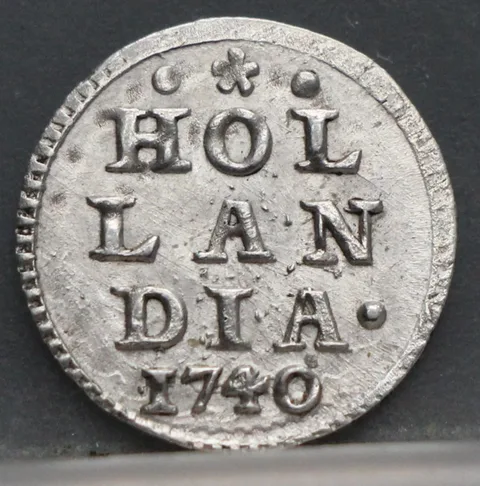1 Stuiver 1740 — Pijl- of Bezemstuiver Holland