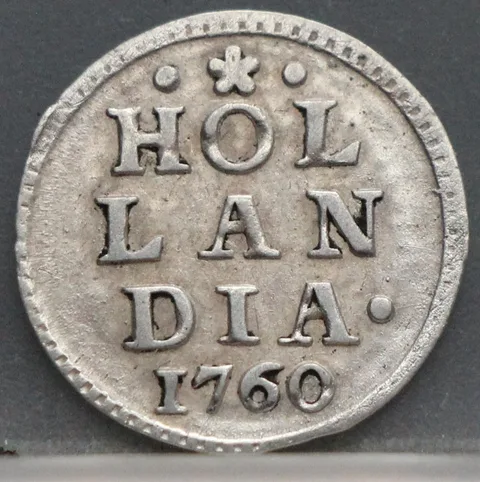 1 Stuiver 1760 — Pijl- of Bezemstuiver Holland