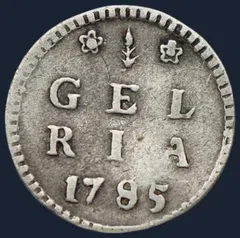 1 Stuiver 1785 - pijl of bezemstuiver 1785 Gelderland