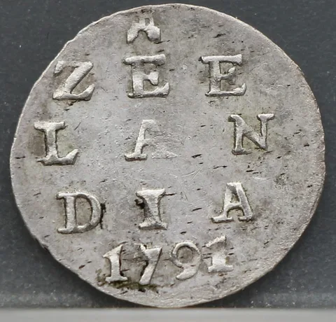 1 Stuiver 1791 — Pijl- of Bezemstuiver Zeeland
