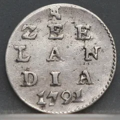 1 Stuiver 1791 — Pijl- of Bezemstuiver Zeeland voorzijde